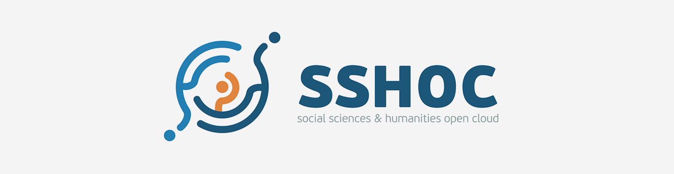 Social Sciences and Humanities Open Cloud logo on grey panel